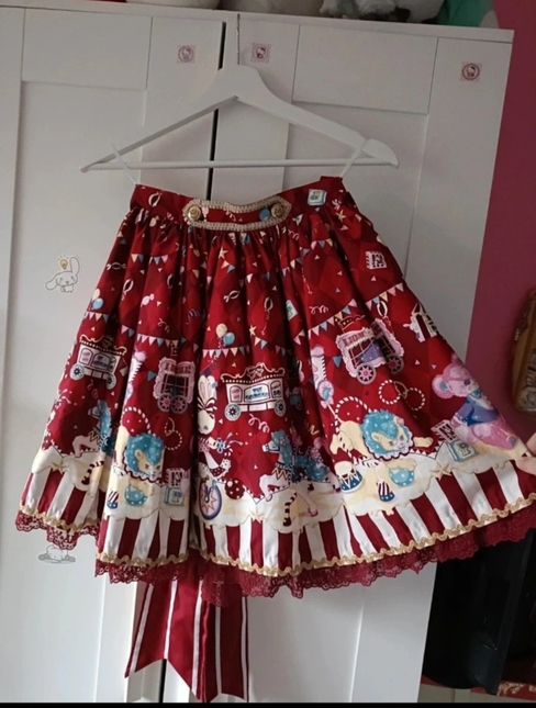 Angelic Pretty Fantasy Theater スカート アカ Angelic pretty fantasy theater skirt RED - Skirts - Lace Market