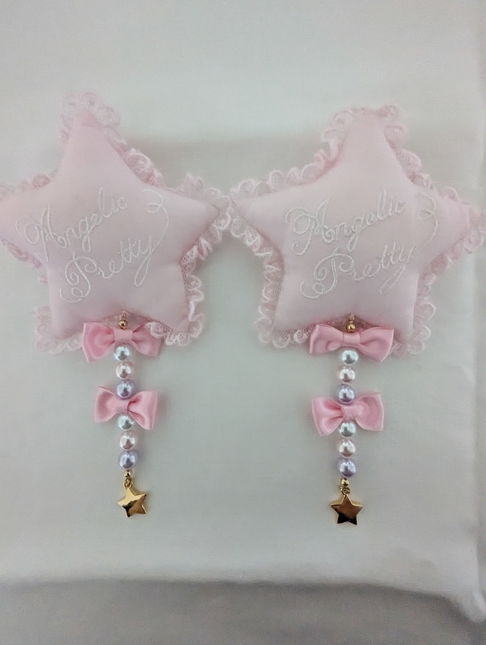 Angelic Pretty Dreamy Night Cakes Clip Set Pink - Hair Accessories
