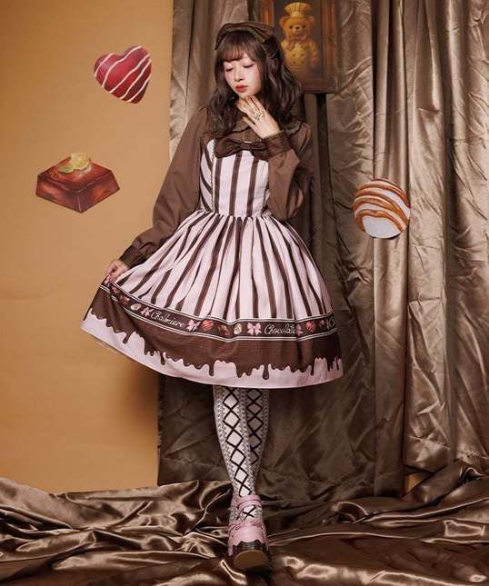 Chesty - ショコラ Chalmiere Axes Femme // Chocolate Bonbon JSK // Pink - Dresses