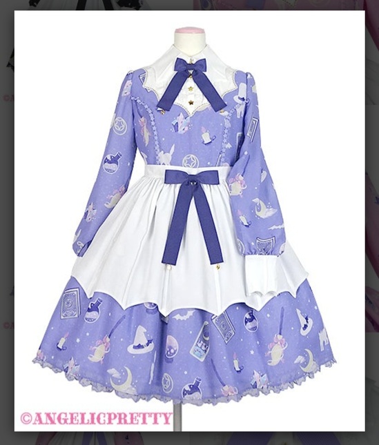 Angelic Pretty Little Witch Lavander OP ALTERED PLUS SIZE FULL SET