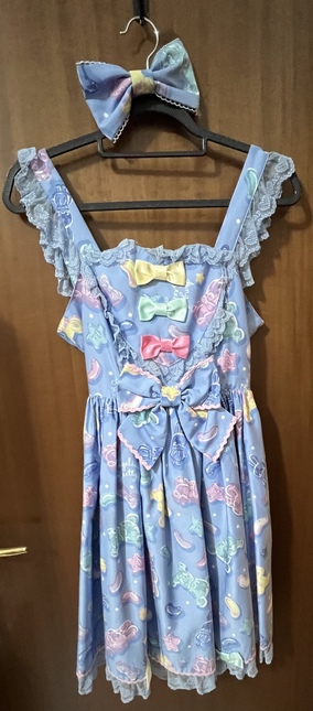 Angelic Pretty Jelly Candy Toys Heart JSK + Barette - Jumperskirt