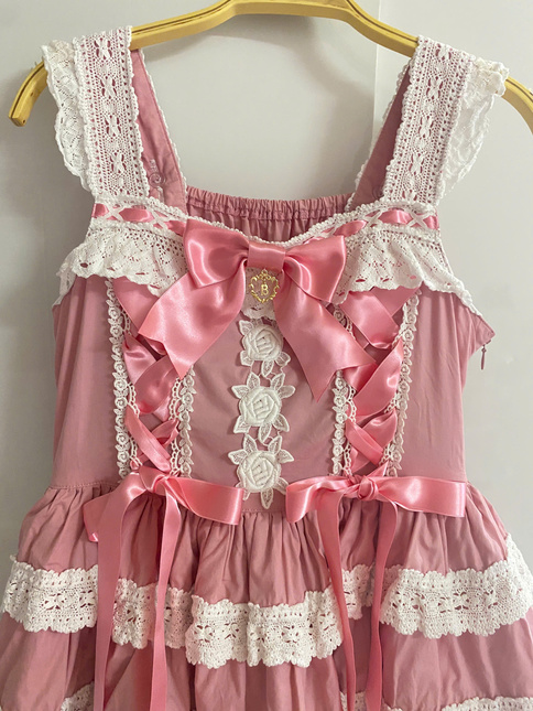 ACCEPT OFFERS] BBTSB Romantic Dream Rose JSK with KC (ROSE PINK