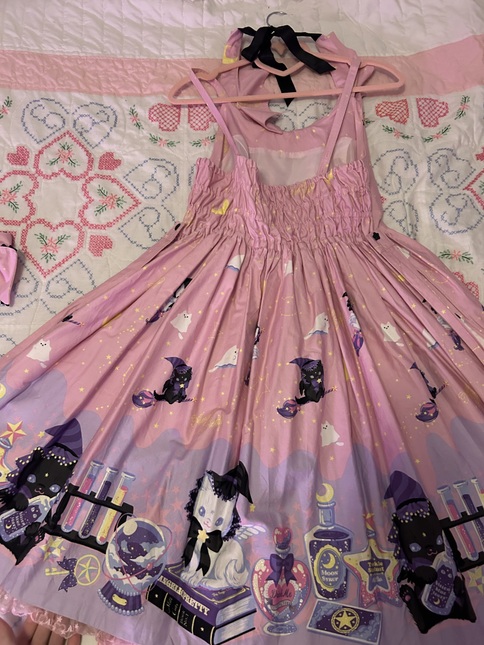 Angelic Pretty Magical Milk Cats Pink Jsk + KC (willing to trade