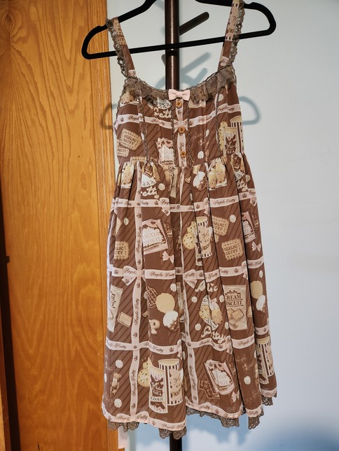 Angelic Pretty - Cream Cookie Collection High Waist JSK