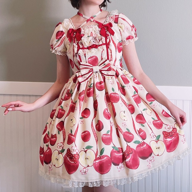 Angelic Pretty Girly Apples OP + KC SET - Dresses - Lace Market