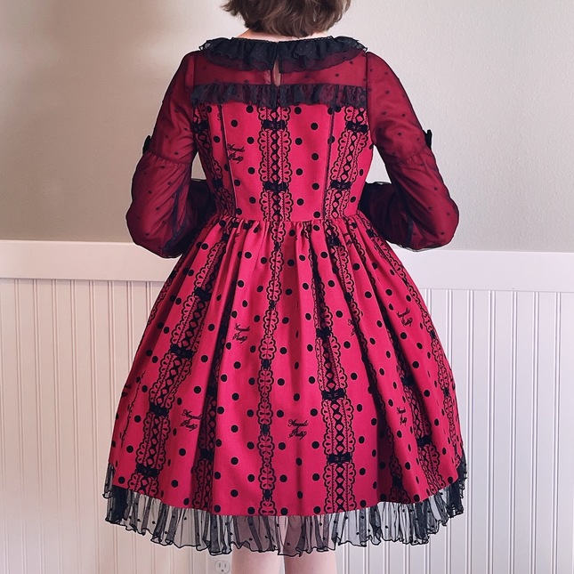 m*a様 Angelic Pretty Actress Lace ワンピース　カ Angelic Pretty Actress Lace OP in Wine - Dresses - Lace Market