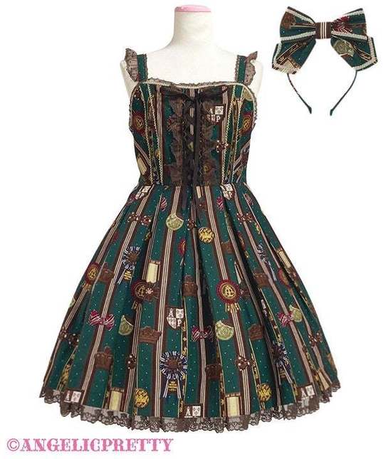 Angelic Pretty Chocolate Rosette JSK Set (2025) [Kyoto Special