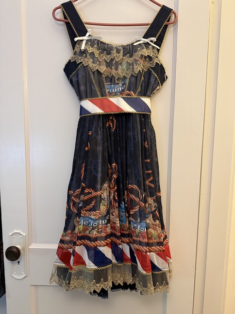 Triple Fortune Marine Print JSK - Jumperskirt - Lace Market