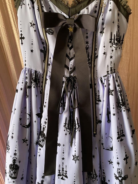 Angelic Pretty - Holy Lantern 4pc set: JSK, ribbon clip, OTKs