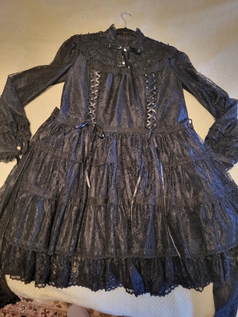 Angelic Pretty Petit Garden Onepiece Black - Dresses - Lace Market