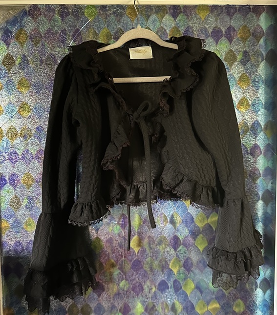 Atelier Pierrot Petal Bloom Cardigan - black - Cardigans - Lace