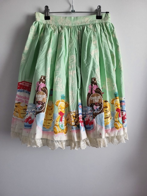 Angelic Pretty Honey Cake cafeスカート ミント Honey Cake Skirt Mint 2011 release - Skirts - Lace Market: Lolita