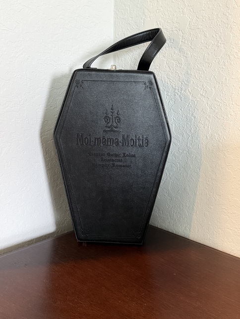 Moi-même-Moitié Black Coffin Bag - Bags and Purses - Lace Market