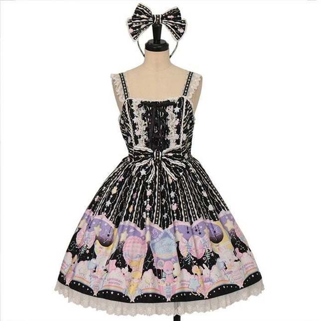 Angelic Pretty Cotton Candy Shop JSK + KC + OTK Set - Jumperskirt