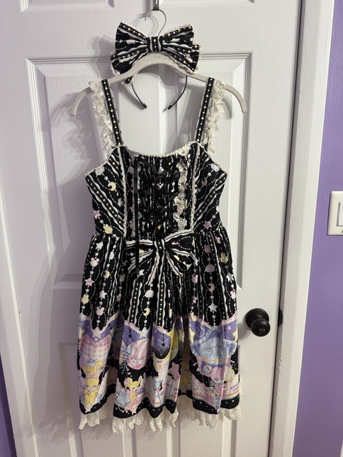 Angelic Pretty Cotton Candy Shop JSK + KC + OTK Set - Jumperskirt