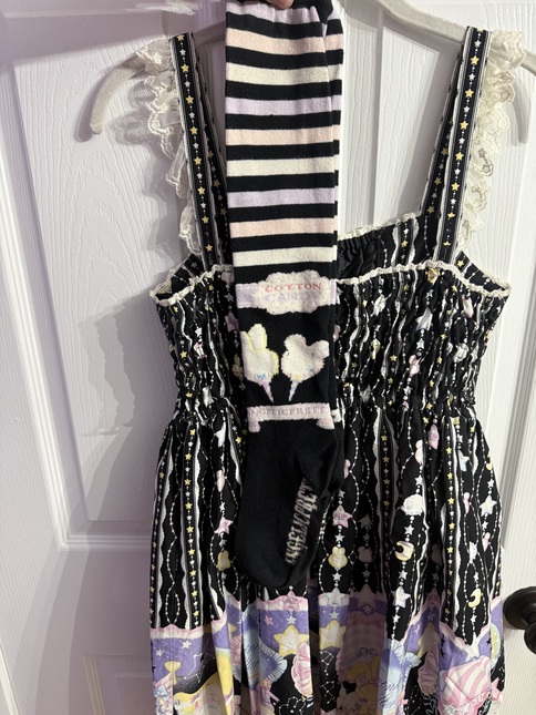 Angelic Pretty Cotton Candy Shop JSK + KC + OTK Set - Jumperskirt