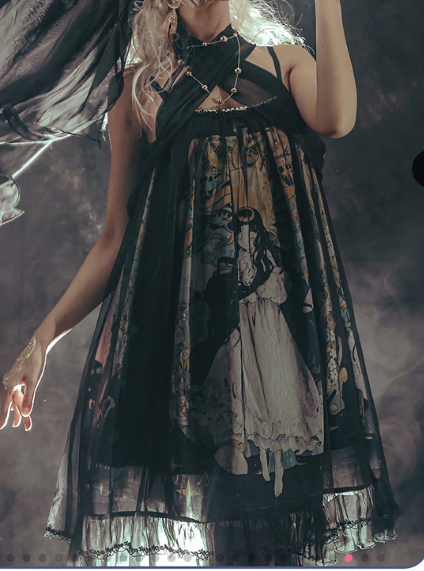 NyaNya – gothic styling East Sun and Western Moon Cross JSK black ...